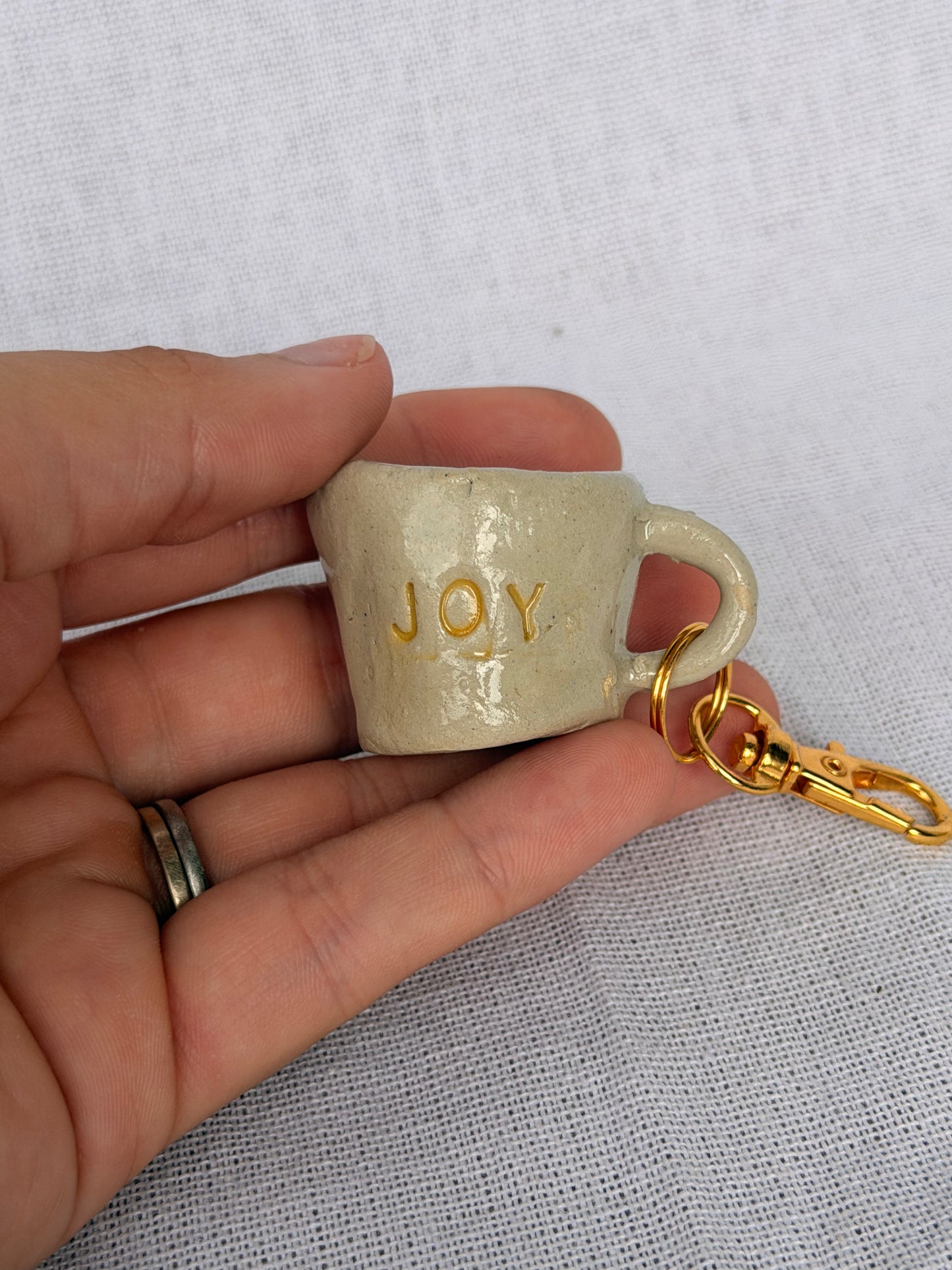 Joy Mini Mug Keyring