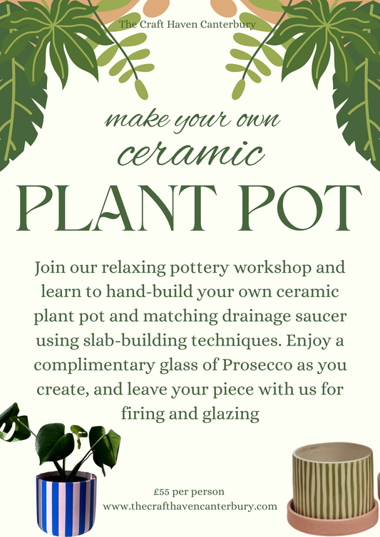 Ceramic Plant Pot Workshop | Friday 23rd January | 7-9:30pm