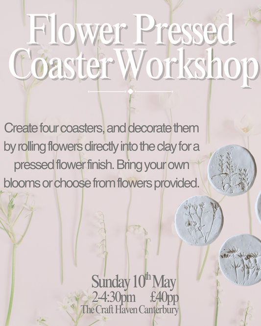 Flower Pressed Coasters & Bud Vases Workshop | Sunday 10th May | 2-4:30pm