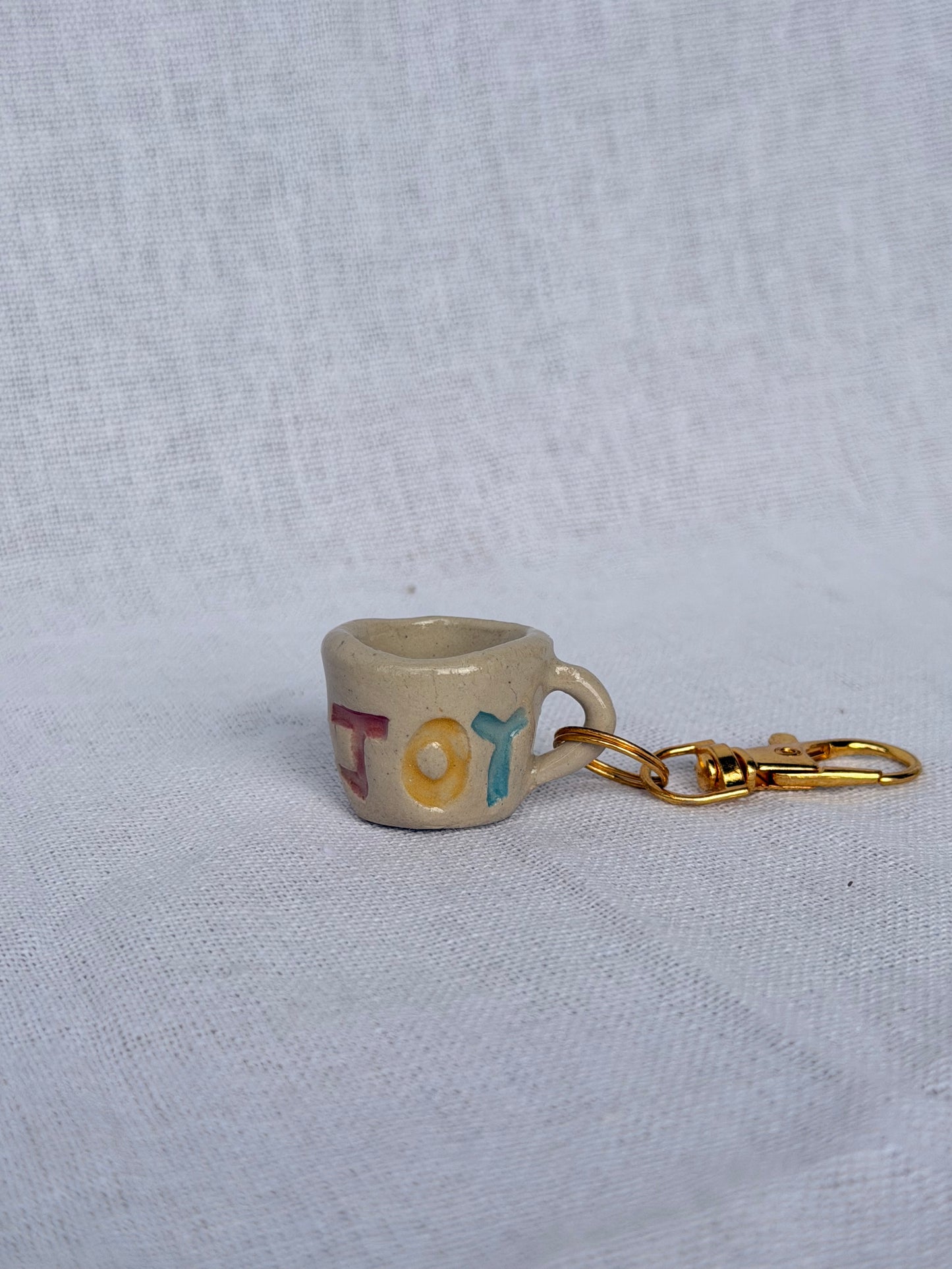 Multicolour Joy Mini Mug Keyring