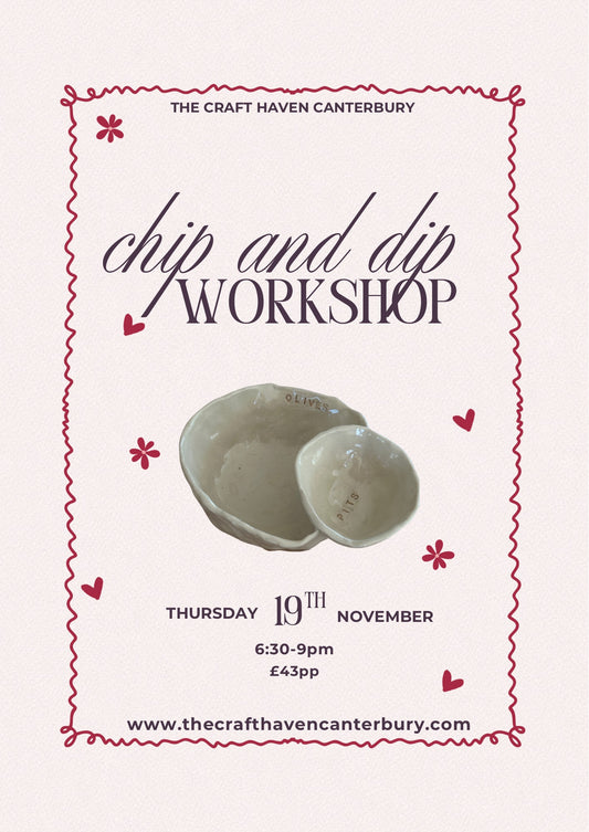 Ceramic Chip and Dip Bowl Workshop | Thursday 19th November | 6:30-9pm