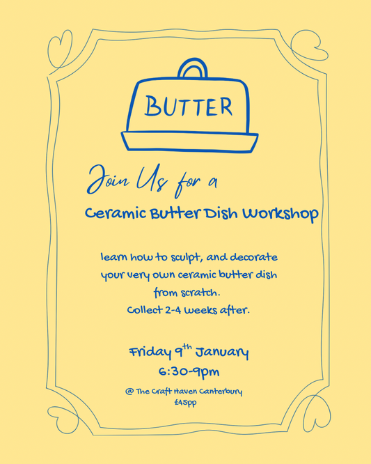 Ceramic Butter Dish Workshop | Friday 9th January | 6:30-9pm