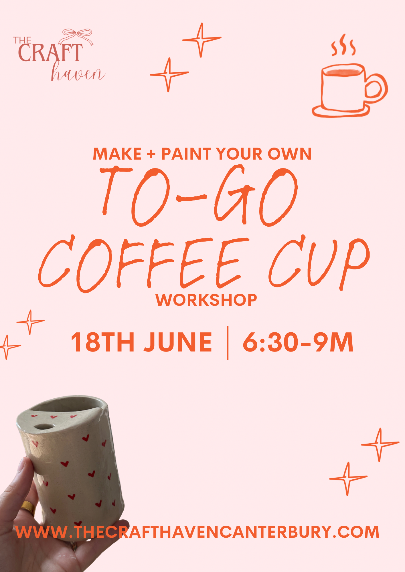 To-Go Coffee Cup Workshop | Thursday 18th June | 6-8:30pm