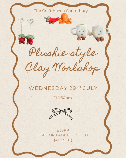 Plushie-Style JellyCat Workshop | Wednesday 29th July | 11-1:30pm