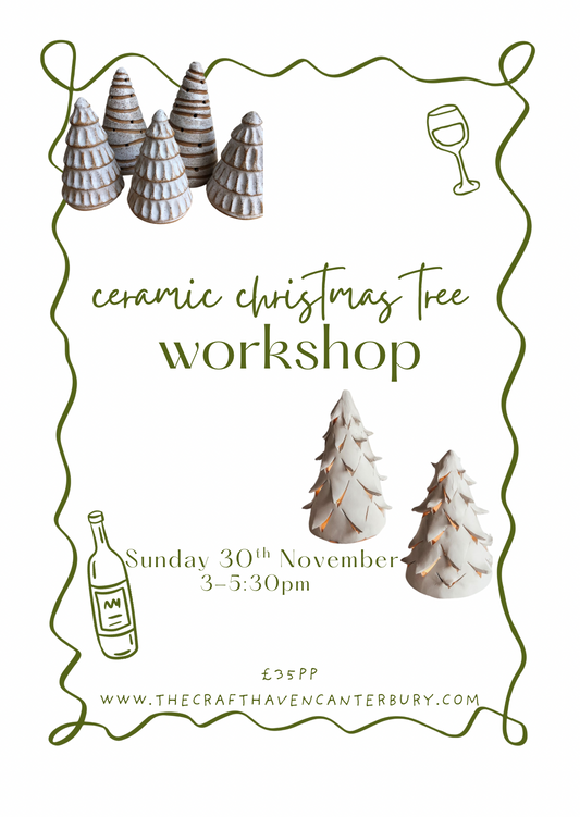 Ceramic Christmas Trees Workshop | Sunday 30th November | 3-5:30pm