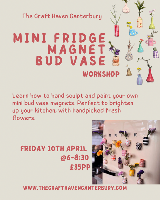 Fridge Magnet Bud Vases | Friday 10th April | 6-8:30pm