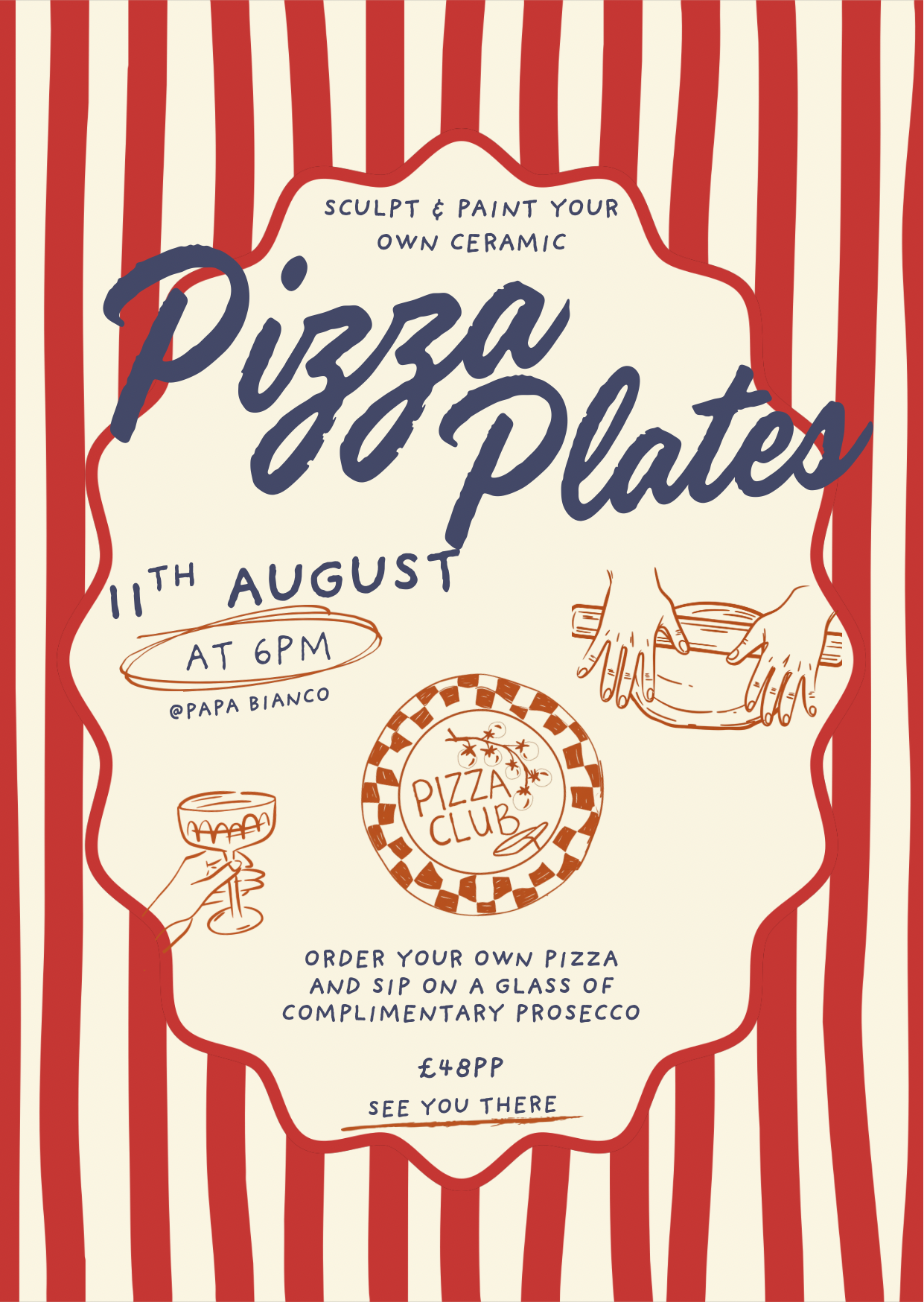 Pizza Plates @ Papa Bianco| Tuesday 11th August | 6pm