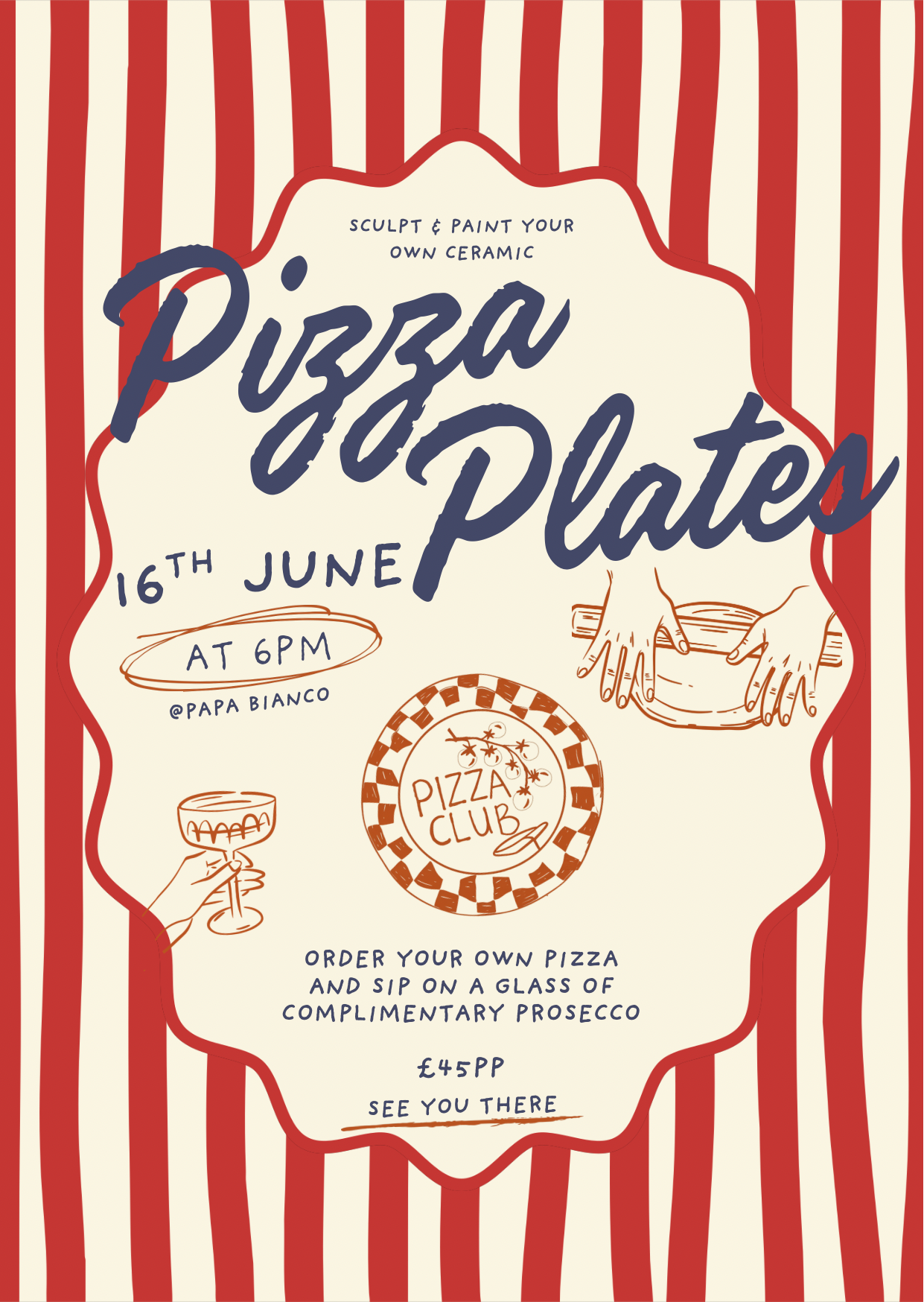Pizza Plates @ Papa Bianco| Tuesday 16th June | 6pm