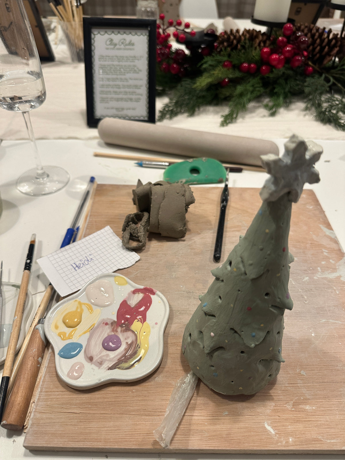 Ceramic Christmas Trees Workshop | Friday 4th December | 6-8:30pm