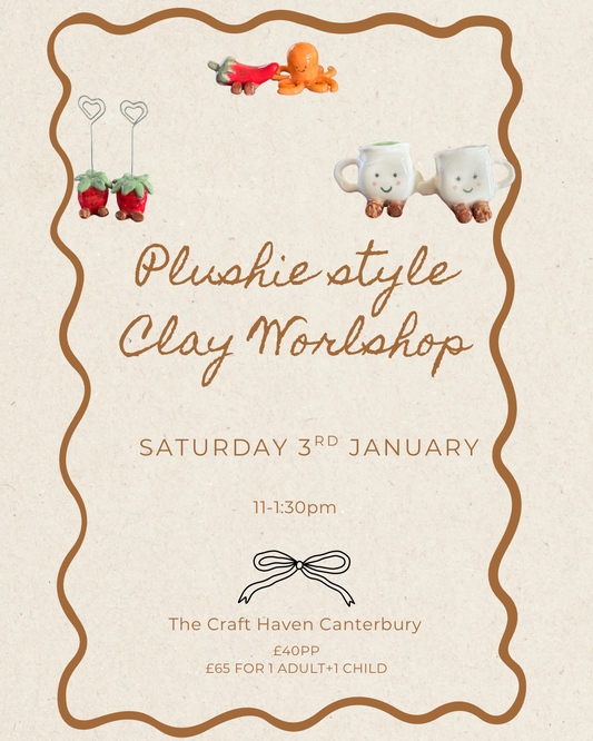 Plushie-Style JellyCat Workshop | Saturday 3rd January | 11-1:30pm