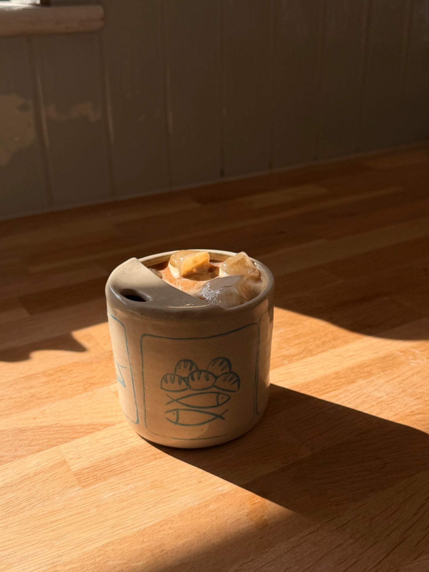 Everyday Faith Coffee Tumbler | Handmade To-Go Coffee Cup | Christian Ceramics
