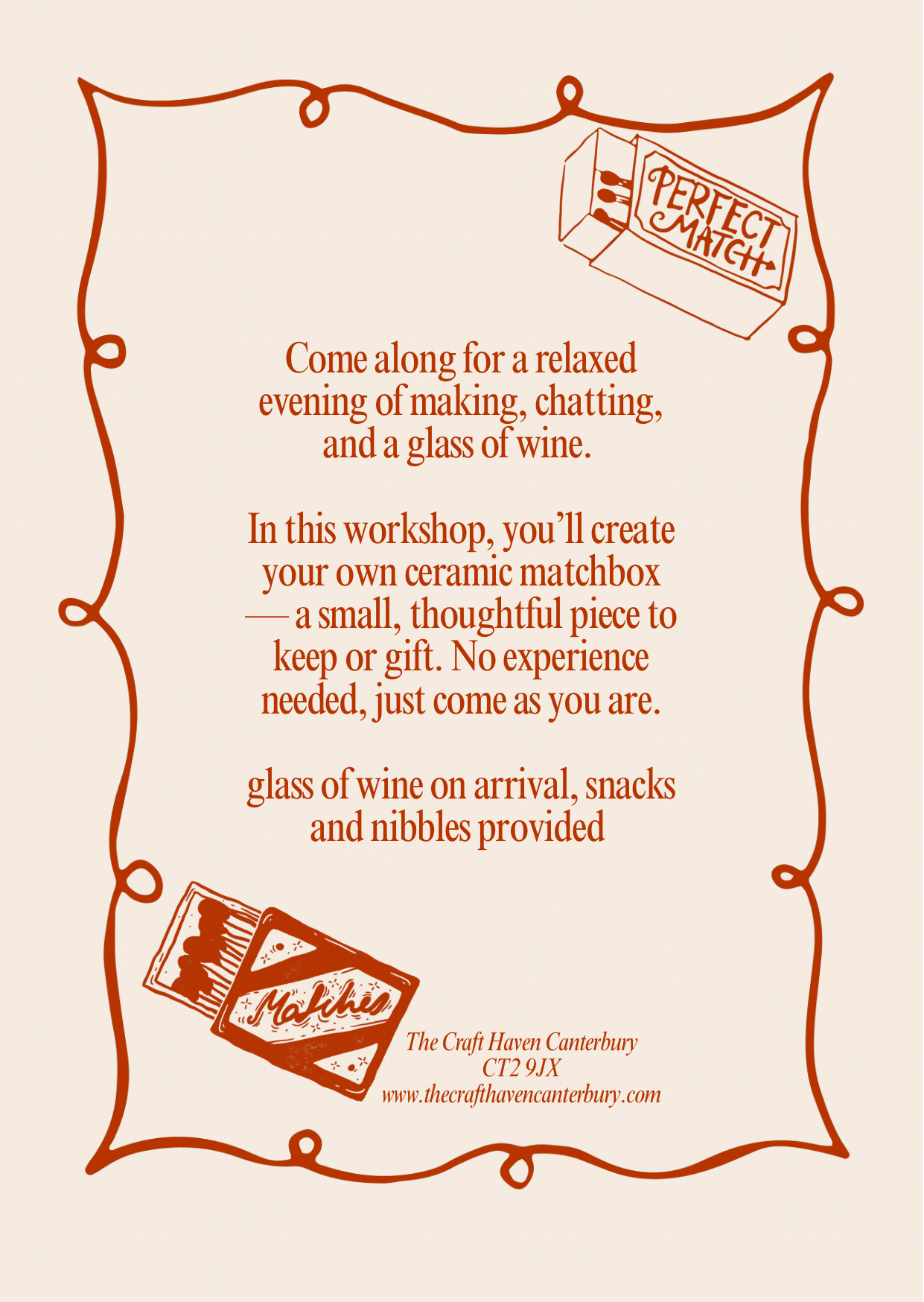 Ceramic MatchBox Workshop | Thursday 9th October 6:30-9pm