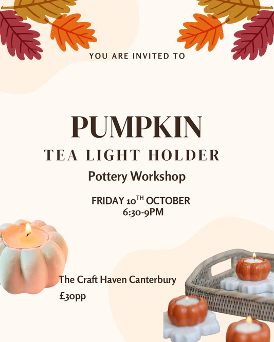 Pumpkin Tea Light Holder | Friday 10th October | 6:30-9pm