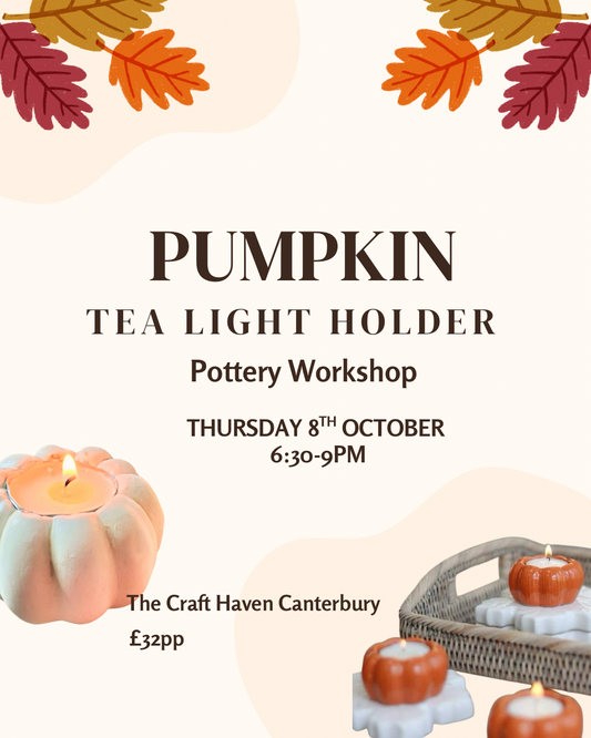 Pumpkin Tea Light Holder | Thursday 8th October | 6:30-9pm