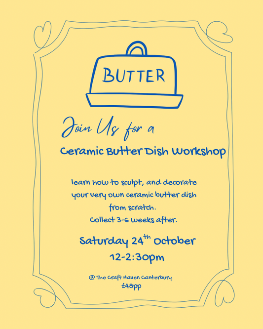 Ceramic Butter Dish Workshop | Saturday 24th October | 12-2:30pm