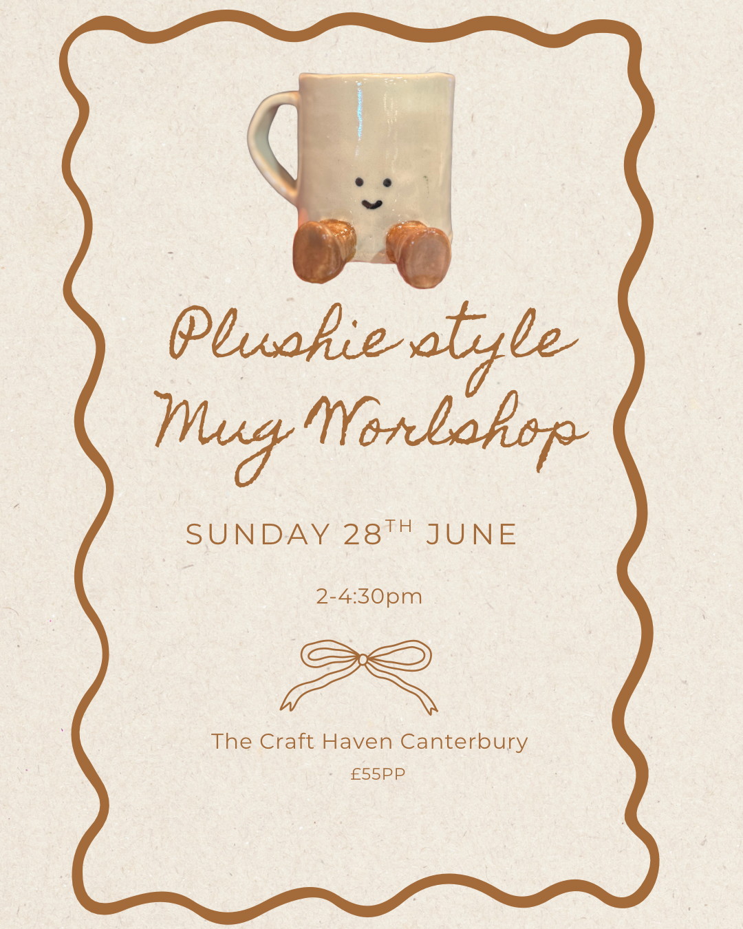 Plushie-Style JellyCat Mug Workshop | Sunday 28th June | 2-4:30pm