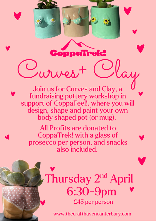 Curves & Clay | Curvy Pot Workshop | Thursday 2nd April | 6:30-9pm