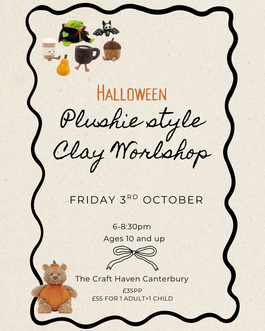 Halloween Plushie-Style Workshop | Friday 3rd October | 6-8:30pm