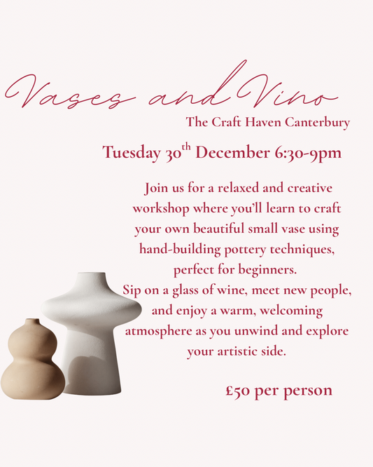 Vases + Vino | Tuesday 30th December | 6:30-9pm