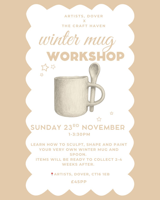 Winter Mug Making Workshop | Sunday 23rd November | 1-3:30pm