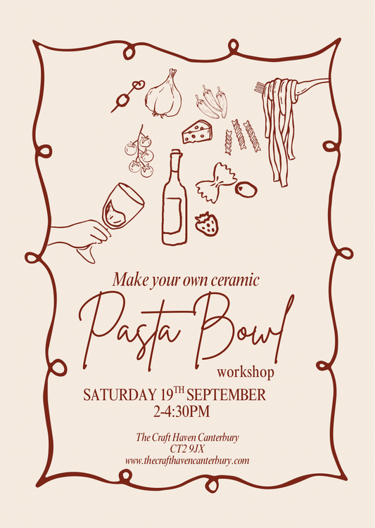 Pasta Bowl Workshop | Saturday 19th September | 2-4:30pm
