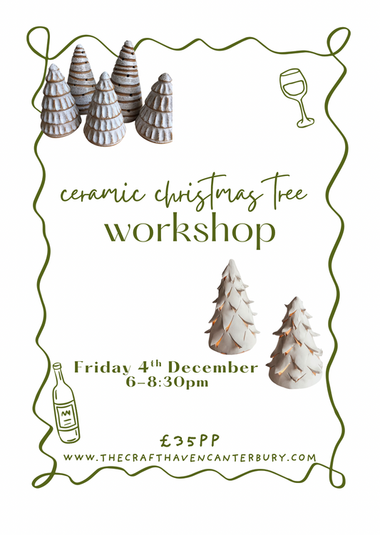 Ceramic Christmas Trees Workshop | Friday 4th December | 6-8:30pm