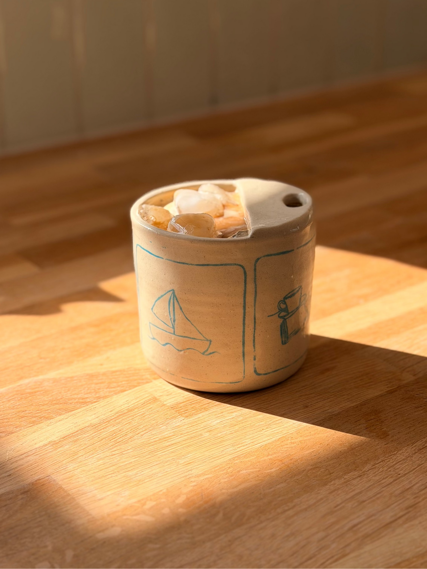 Everyday Faith Coffee Tumbler | Handmade To-Go Coffee Cup | Christian Ceramics